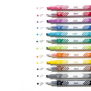 Ooly Stamp-a-Square 12Pc Double Ended Markers