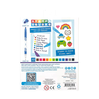 Ooly Stamp-a-Square 12Pc Double Ended Markers