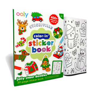 Ooly Stickiville Color-In' Sticker Book - Jolly Cheer Doodles - view 2
