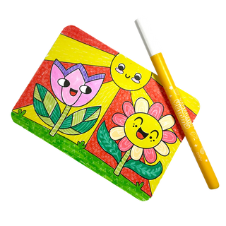 Undercover Art: Hidden Pattern Coloring Activity - Garden Pals