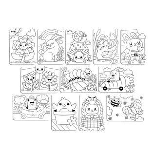 Undercover Art: Hidden Pattern Coloring Activity - Garden Pals