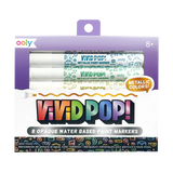 Ooly Vivid Pop Water Based Paint Metallic Markers-Set of 8
