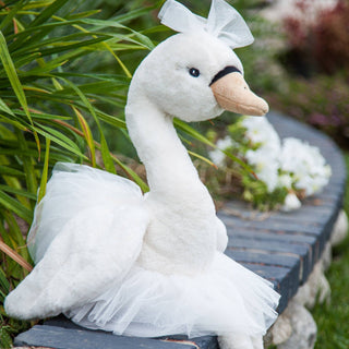 Odette plush swan by Bukowski Bears with silk ballet shoes