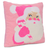 IScream Sherpa Ol' St Nick Pink Pillow