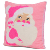 IScream Sherpa Ol' St Nick Pink Pillow
