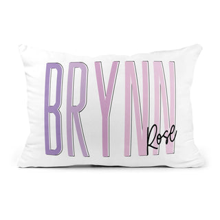 Custom Personalized Name Pillow - Shadow Block