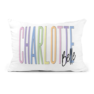 Custom Personalized Name Pillow - Shadow Block