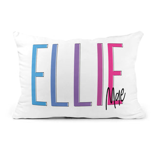 Custom Personalized Name Pillow - Shadow Block