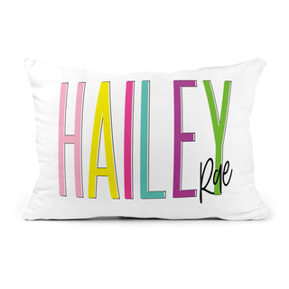 Custom Personalized Name Pillow - Shadow Block