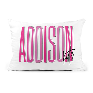Custom Personalized Name Pillow - Shadow Block