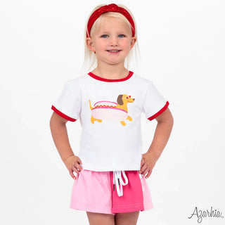 Azarhia Pinks Colorblock Shorts