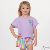 Azarhia Butterfly Shorts - Rainbow Stripes
