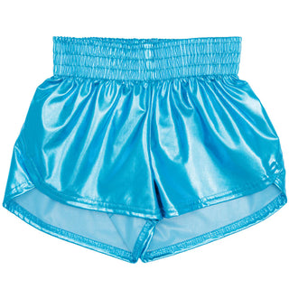Azarhia Turquoise Metallic Steph Shorts
