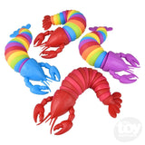 10" Light Up Wiggle Sensory Rainbow Lobster