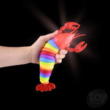 10" Light Up Wiggle Sensory Rainbow Lobster