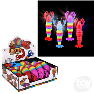 10" Light Up Wiggle Sensory Rainbow Lobster