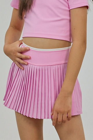 Parfum de Fit Pleated Tennis Skort - Petal Pink