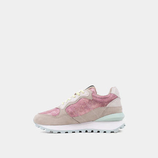 Kids Phoebe Mini Sneakers - Pink Snake