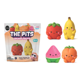 The Pits - Grumpy Fruit 2 Pack Sensory Squishy