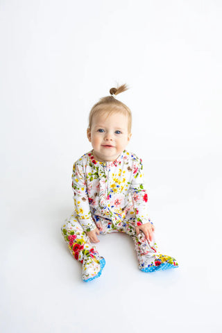 Posh Peanut Convertible One Piece Barbara Footie/Romper