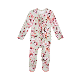 Posh Peanut One Piece Zippered Footie Ruffled - Millicent