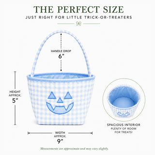 Petite Pumpkin Tote - Blue