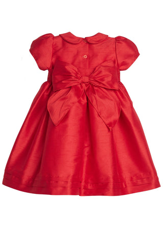 Little English red Peter Pan Formal Dress side view