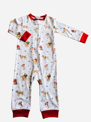 La Luna Santa Puppies Boy Footless PJ