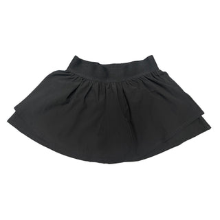 Little Olin Black Gathered Mini Skort