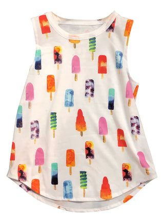 Chaser Girl Vintage Muscle Tank Top - Popsicles