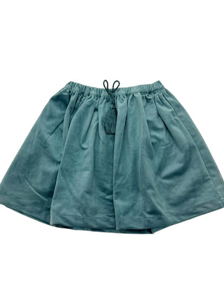 Lulu Bebe Blue Velvet Skirt w/ Tassel
