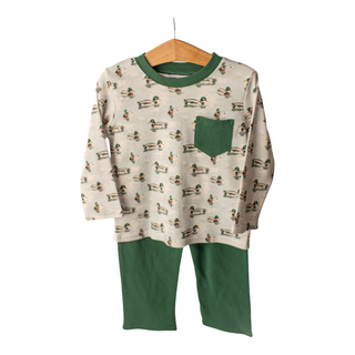 Samuel Boys 2Pc Knit Pant Set - Mallard Duck