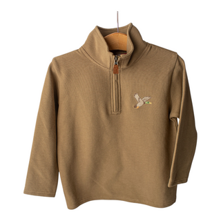 Boys Quarter Zip Pullover - Mallard Duck