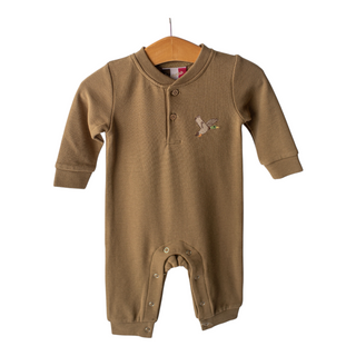 Boys Knit Romper - Mallard Duck