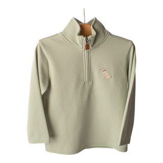 Boys Quarter Zip Pullover - Puppy