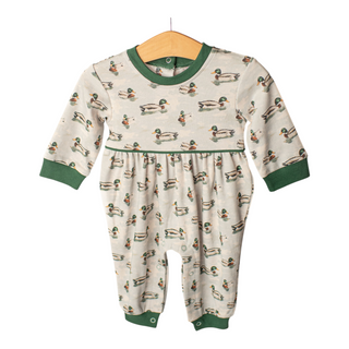 Jackson Boys Knit Romper - Mallard Duck