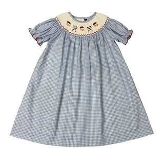 Banana Split Ho Ho Ho Smocked Bishop Dress