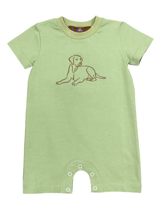 Boys Labrador Puppy Knit Romper