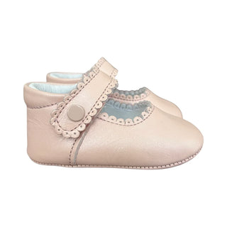 Sophia Pink Leather Baby Shoe