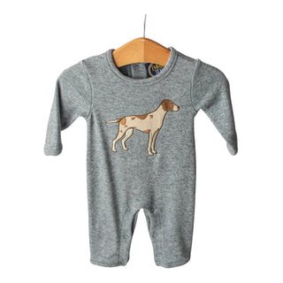 Emma Jean Pointer Dog Sweater Romper