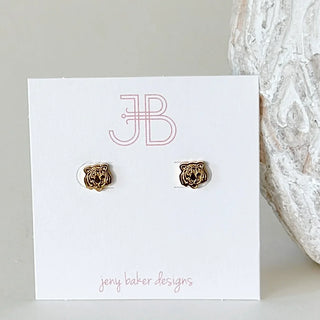 Mini Mascot Studs - Tiger