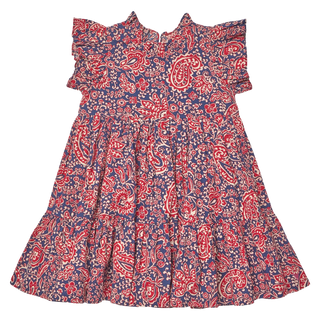 Girls Jennifer Dress - Paisley Vines