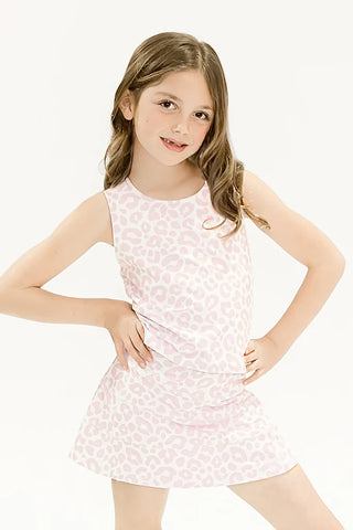 Belle Cher Pink Leopard Razorback Top