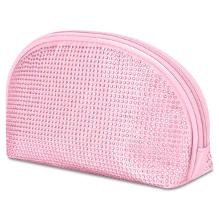 iScream Pink Rhinestone Oval Cosmetic Bag
