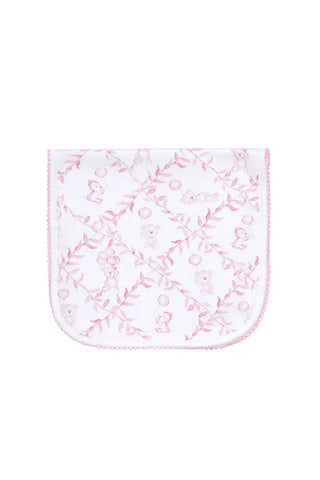 NellaPima: Pink Bears Burp Cloth