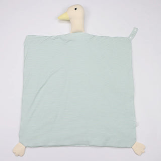 Pistachio Duck Lovey + Paci Clip