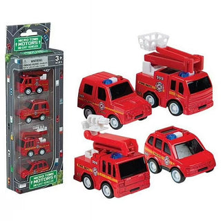4Pk Diecast Fire Vehicles