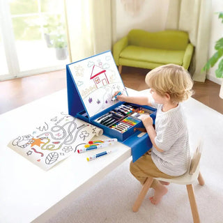 Hape Portable Art & Learn Set kids travel art kit