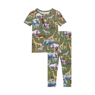 Posh Peanut 2Pc Safari Pajamas