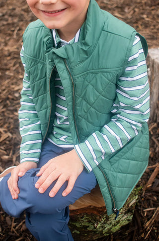 Prodoh Kids Pro Quilted Vest - Smoke Pine